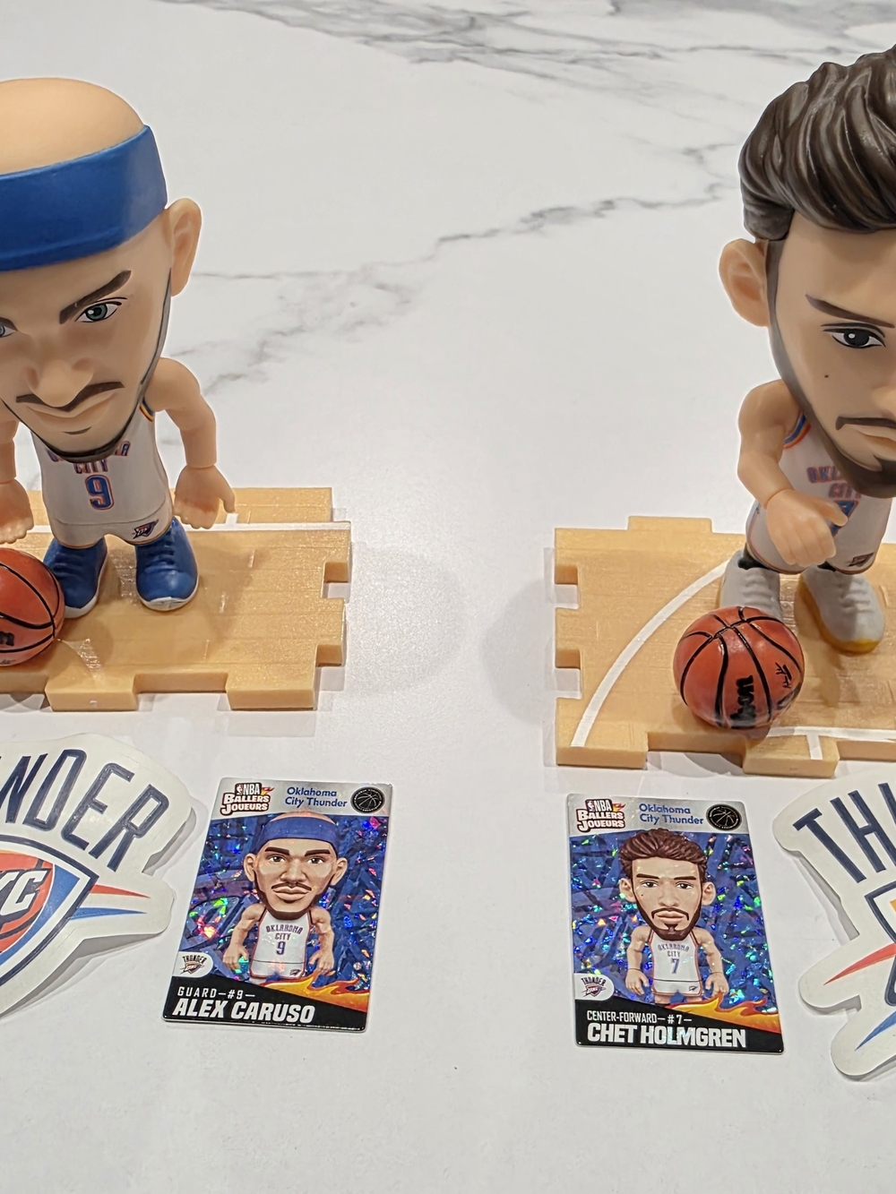 NBA Ballers Series 2 Alex Caruso and CHET Holmgren  OKC Thunder.  (2 Figures)